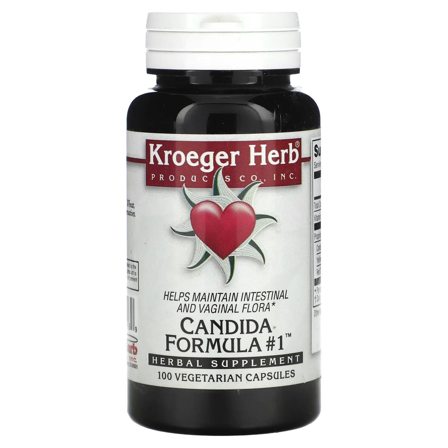 

Kroeger Herb Co Candida Formula # 1 100 вегетарианских капсул