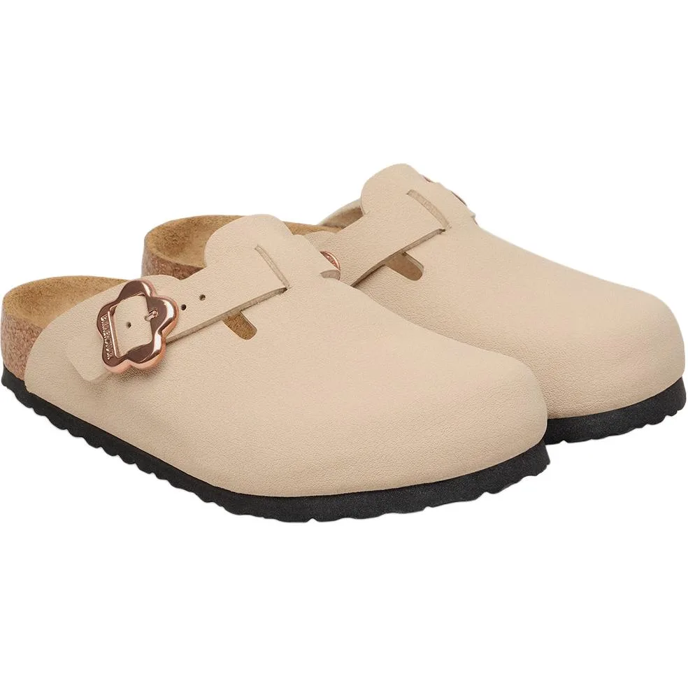 Birkenstock Детские бостонские уличные тапочки светло-коричневые — фото 3