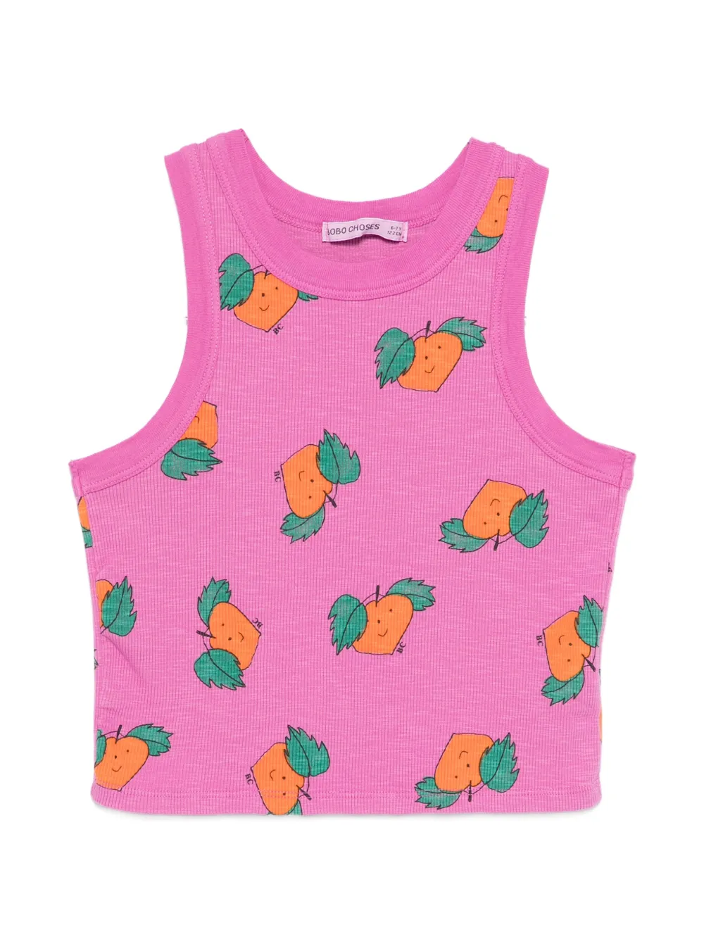 

Топ с принтом мандаринов Bobo Choses, розовый