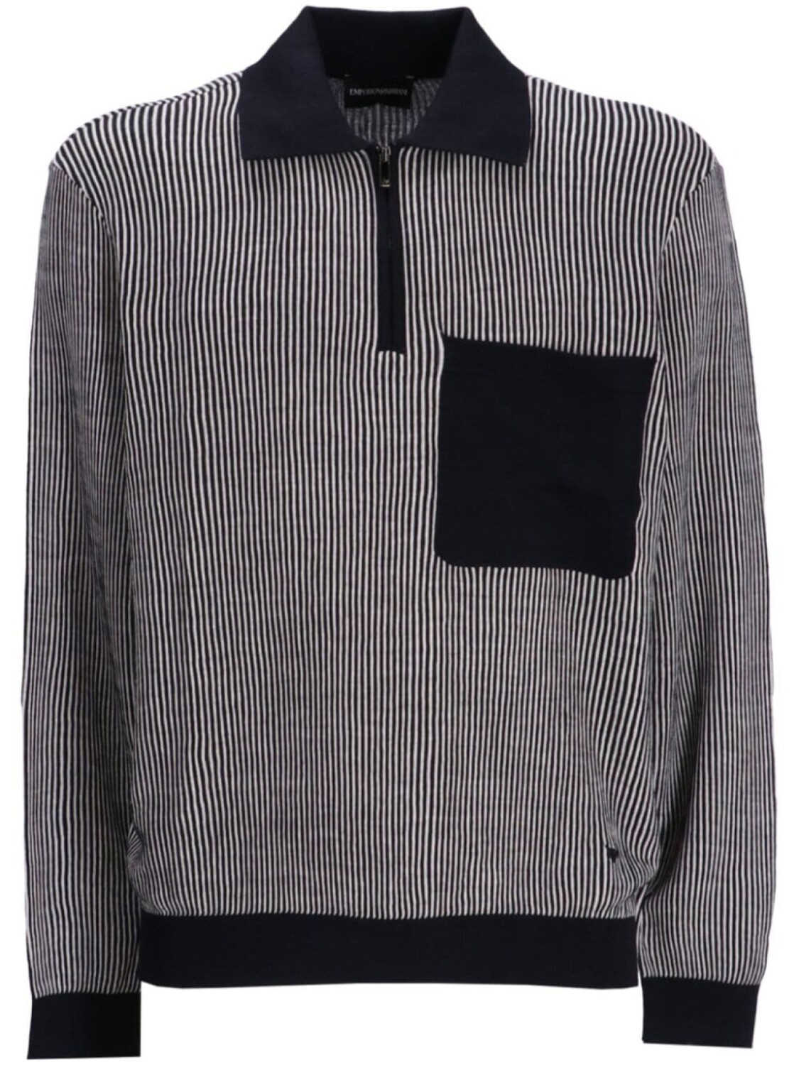 

Emporio Armani жаккардовая рубашка поло с узором, синий
