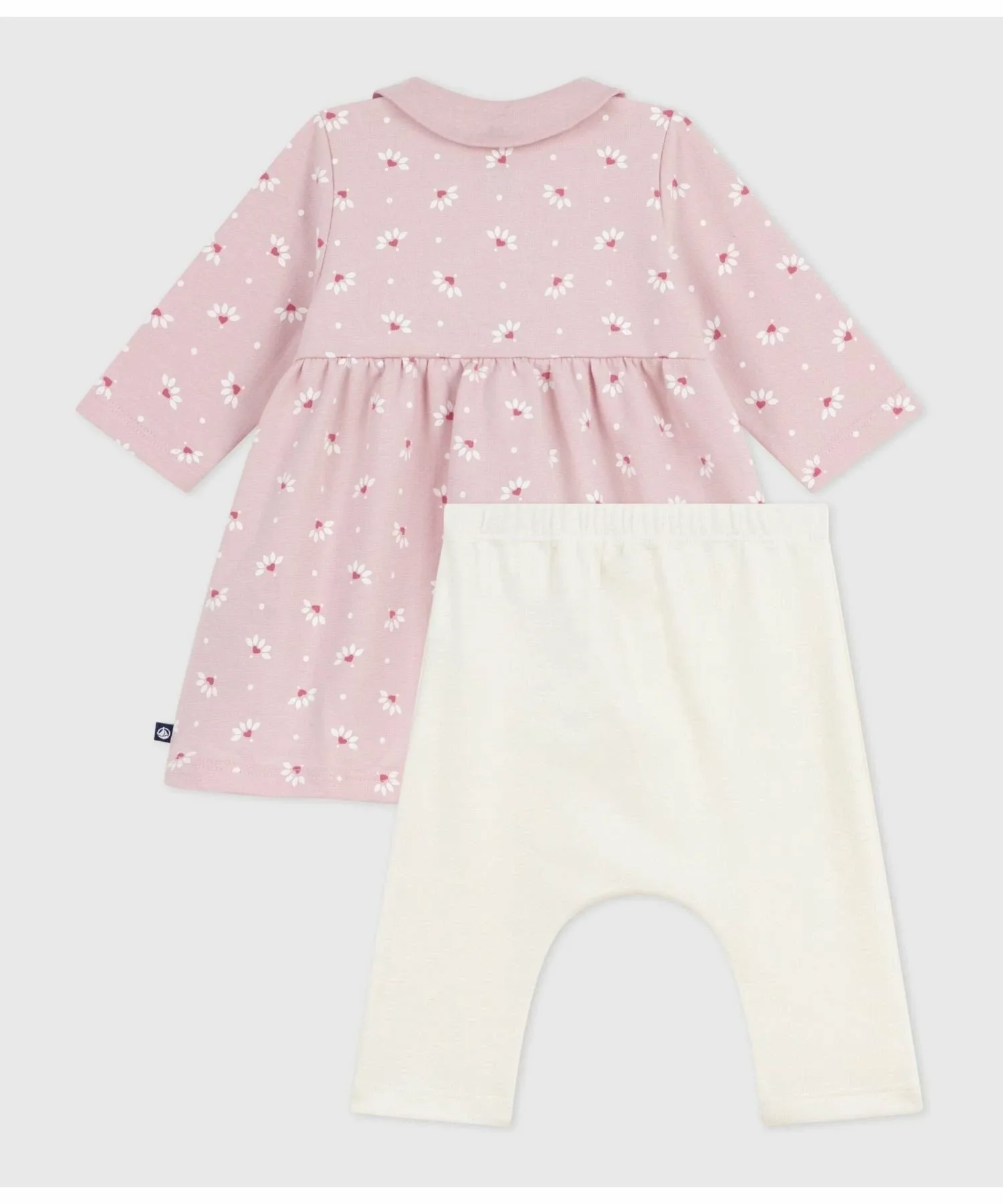 Платье + леггинсы PETIT BATEAU, Light Pink/Multicolor — фото 4