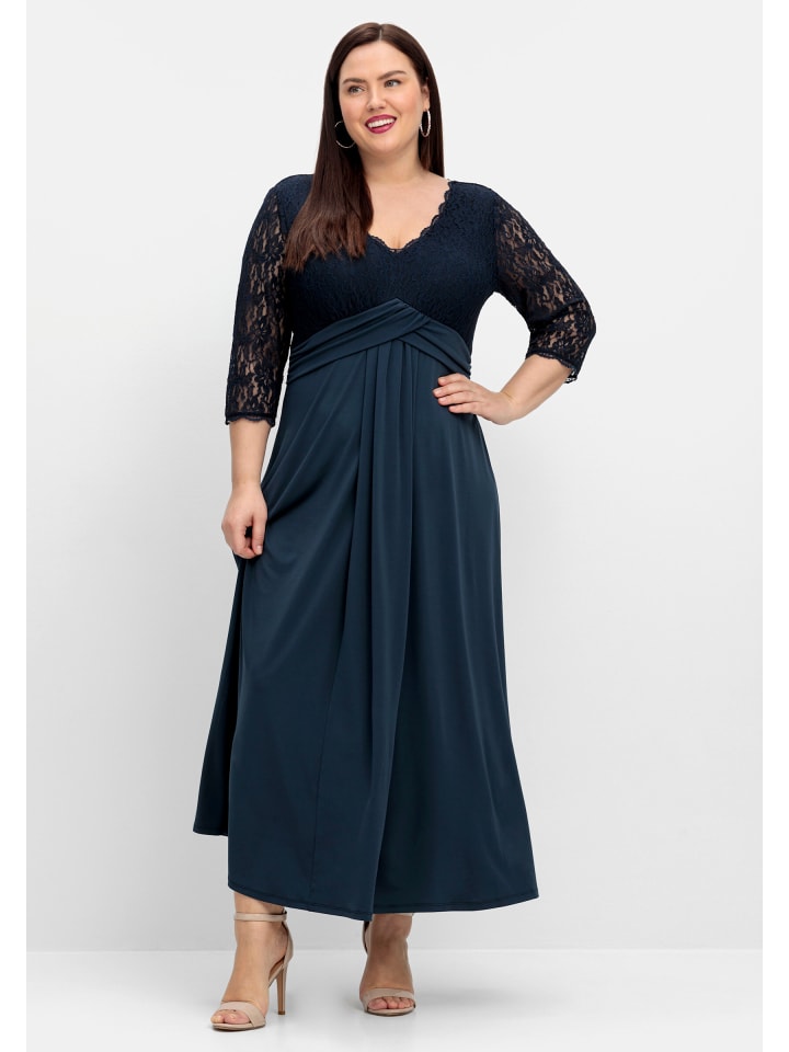 

Платье sheego, темно-синий