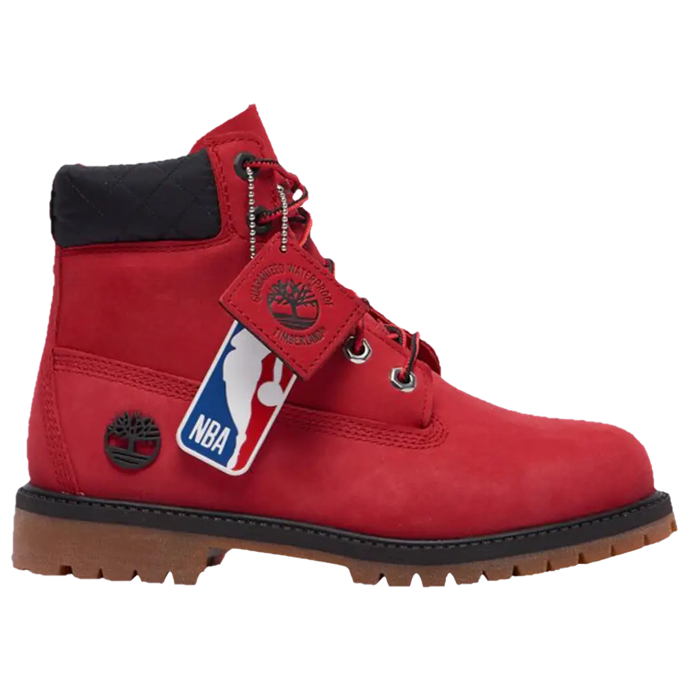 Ботинки детские Timberland NBA x Premium 6 Inch, красный
