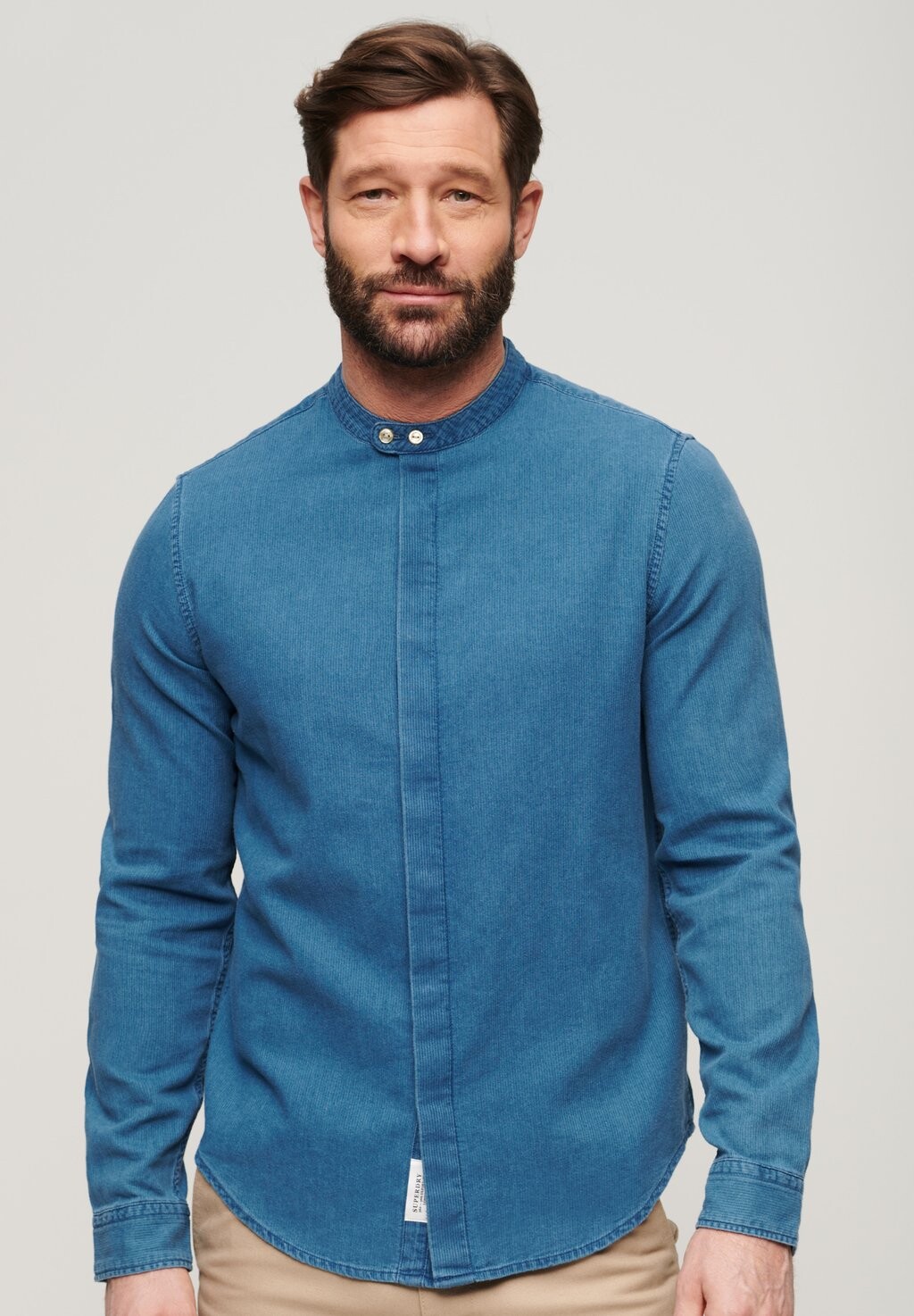 

Рубашка GRANDAD Superdry, цвет heavy rinse