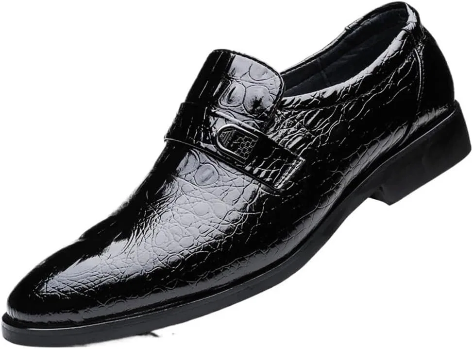 Лоферы из лакированной кожи мужские, Half Brogue, Black DHFIRUFSHLO — фото 4