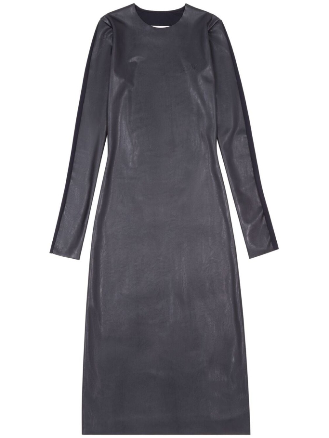 

MM6 Maison Margiela платье миди из искусственной кожи, черный