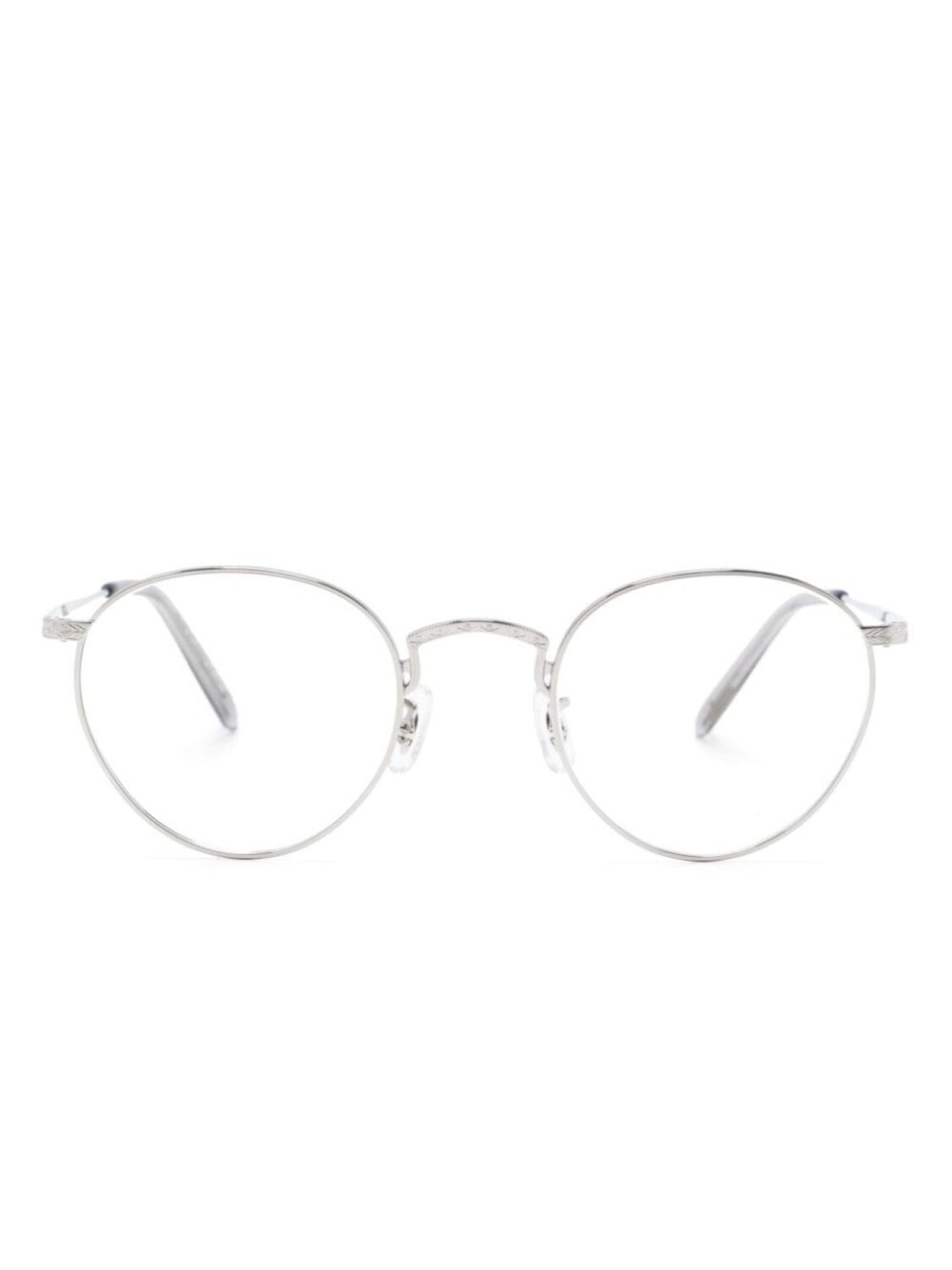 

Oliver Peoples очки в круглой оправе, серебристый