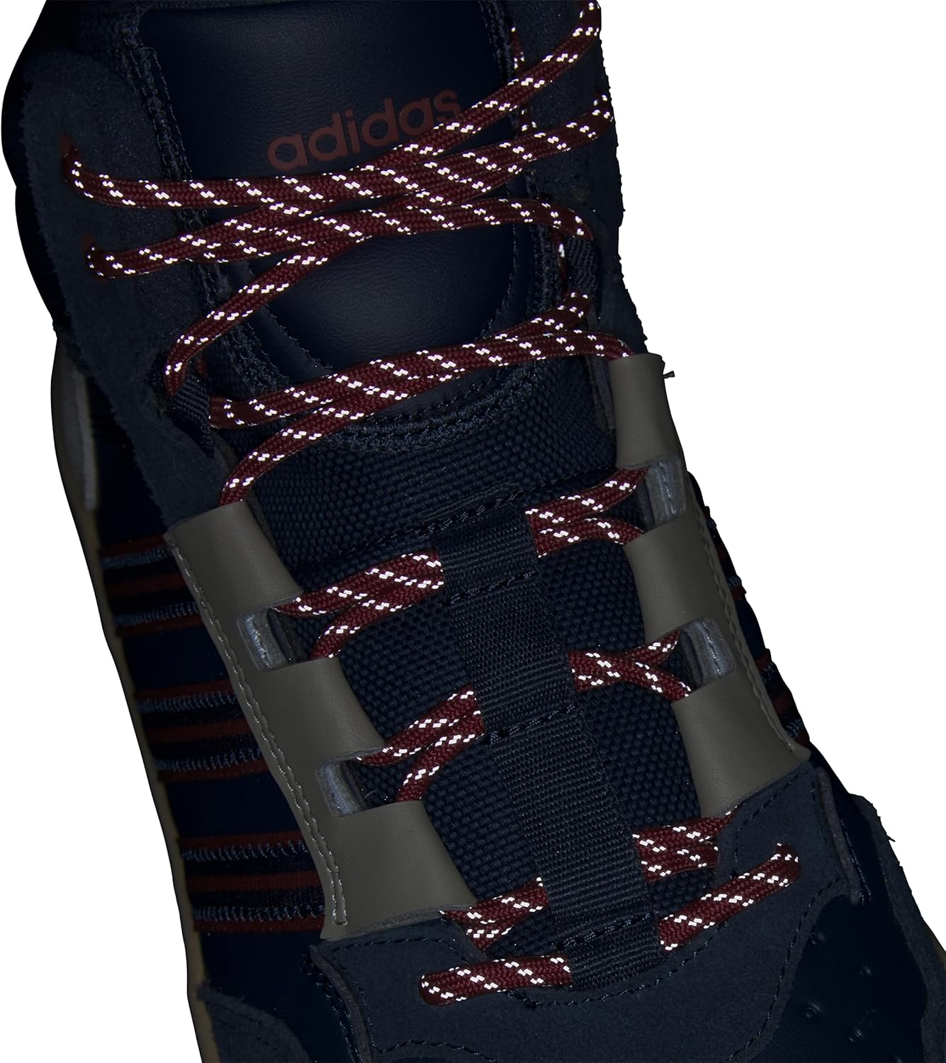 Кроссовки Adidas Unisex-Adult Hoops 4.0 Mid Top, Aurora Ink/Better Scarlet/Gum — фото 2