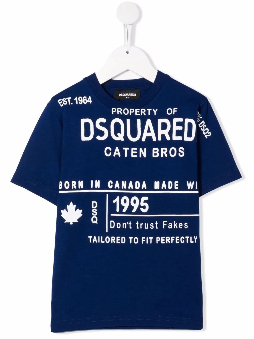 

Футболка с логотипом DSQUARED2 KIDS, синий