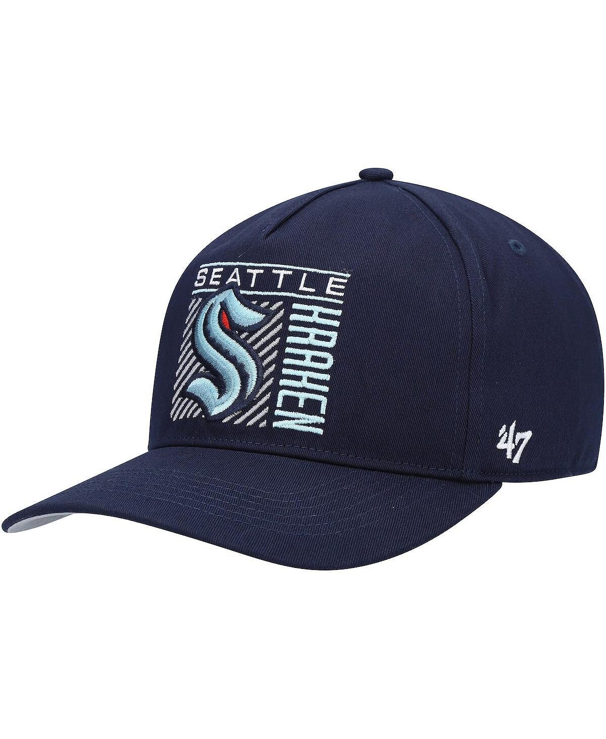

Мужская кепка Snapback '47 Deep Sea Blue Seattle Kraken Reflex Hitch '47 Brand