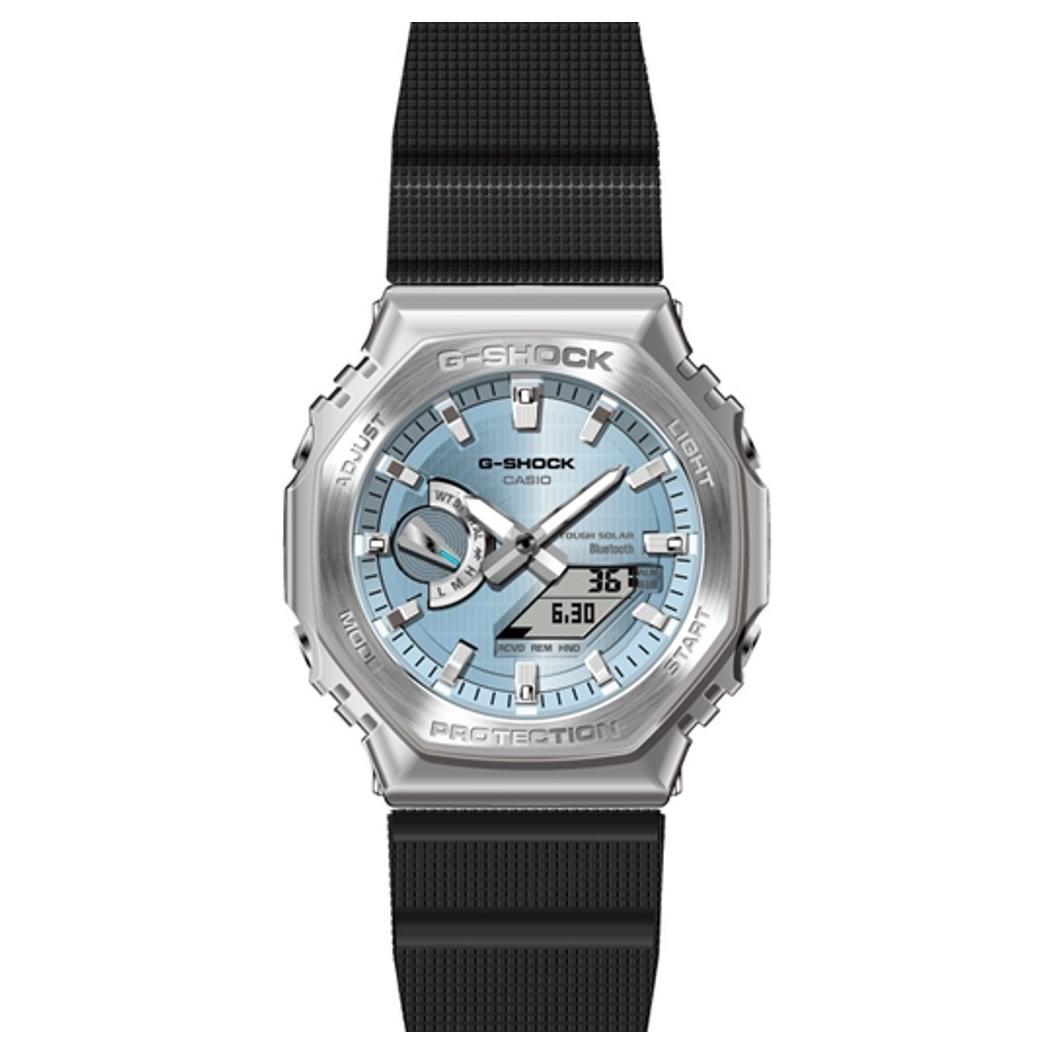 

Унисекс часы Casio GBM-2100A-1A2 с двойным жидкокристаллическим и аналоговым дисплеем синего цвета