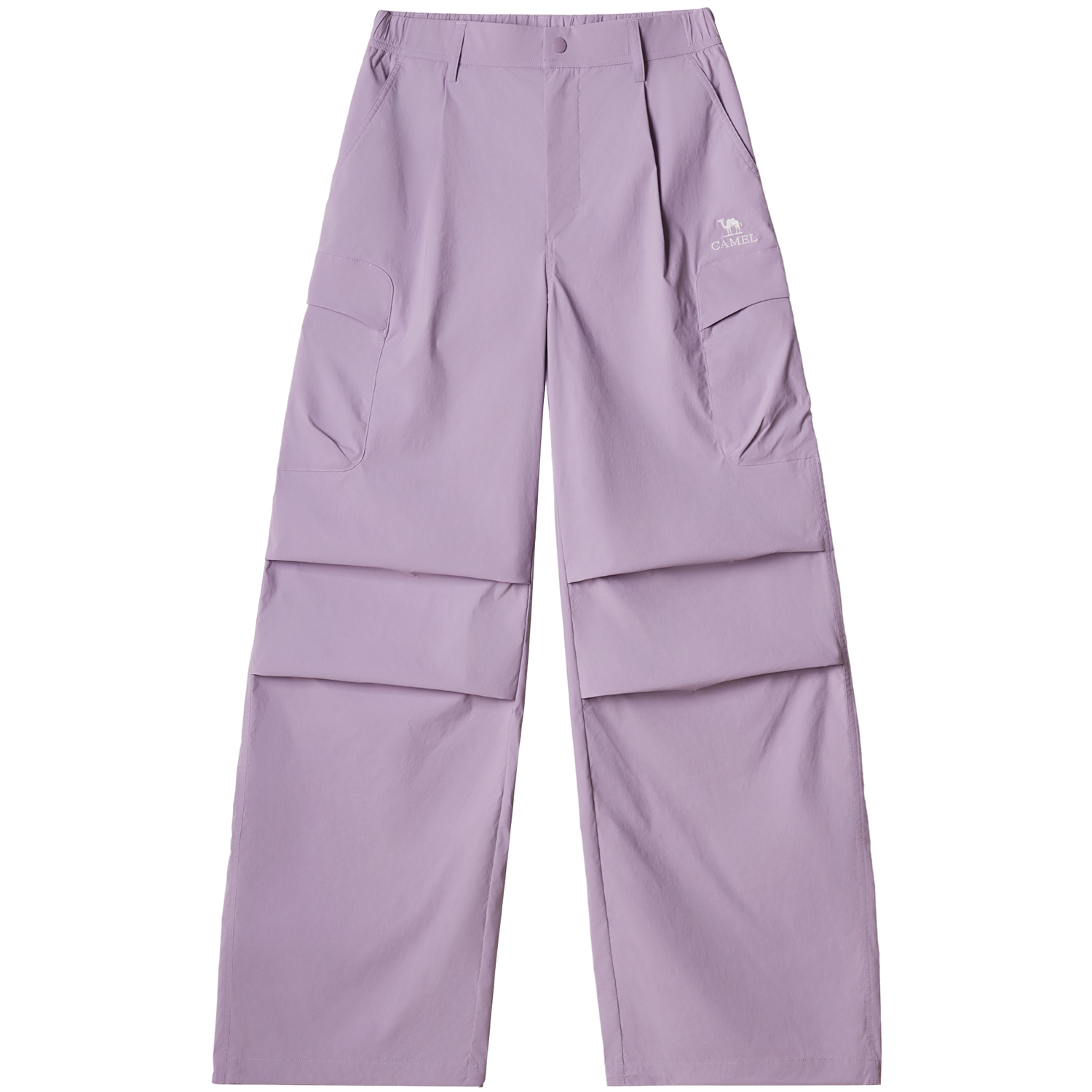 

Минималистичные карго-брюки Women's CAMEL, flower shadow фиолетовый