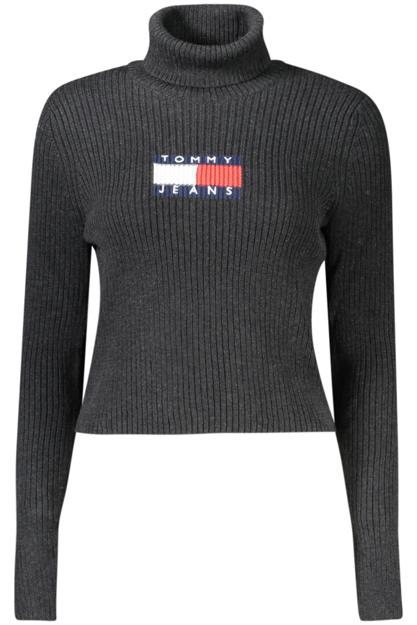 

Женский свитер Tommy Hilfiger с высоким воротом и логотипом, черный