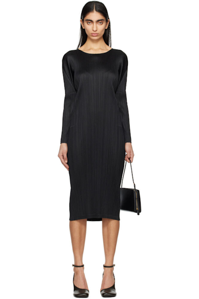 

Черное платье миди Monthly Colors February PLEATS PLEASE ISSEY MIYAKE