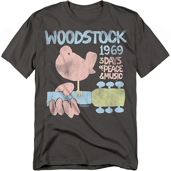 

Футболка Big & tall woodstock 3 days of peace & music Licensed Character