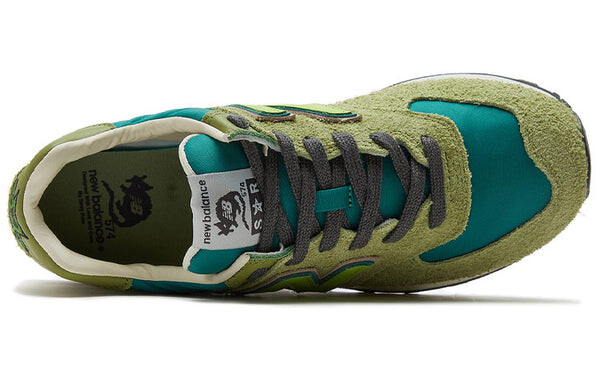 Кроссовки x бродячие крысы 574 New Balance, зеленый — фото 4