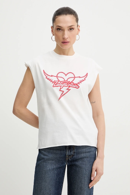 

Хлопковый топ Zadig&Voltaire, белый