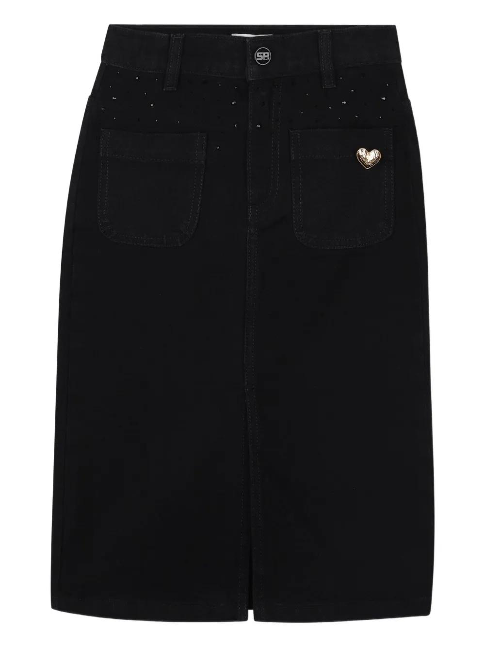 

Джинсовая юбка миди SONIA RYKIEL ENFANT, черный