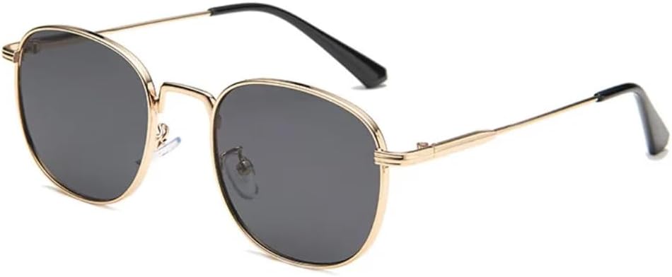 

Солнцезащитные очки с защитой UV400 | Круглая металлическая оправа, черные линзы, красные линзы | Для женщин и мужчин, для занятий спортом на открытом воздухе и вождения DSVIGF, C3 Gold Gray