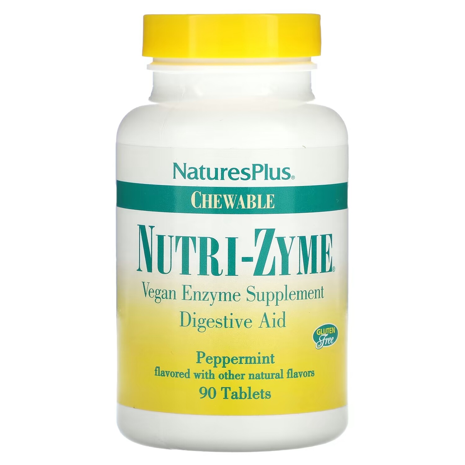 

Добавка NaturesPlus Жевательная Nutri-Zyme мята перечная, 90 таблеток