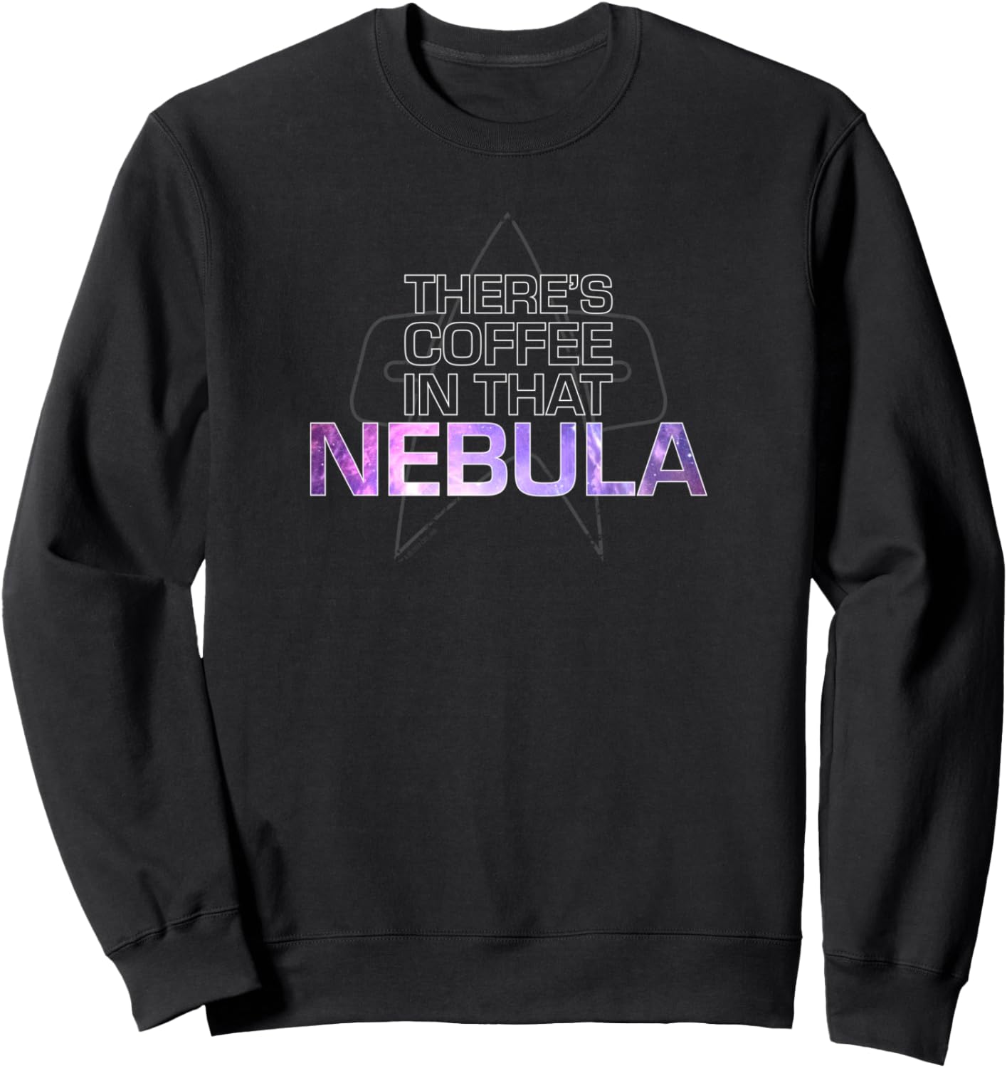 

Толстовка Star Trek: Voyager Coffee In That Nebula, черная, Черный, Толстовка Star Trek: Voyager Coffee In That Nebula, черная