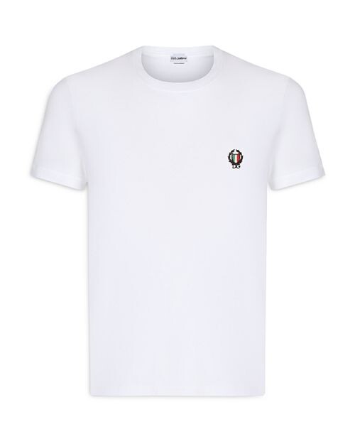 

Футболка из смеси хлопка с круглым вырезом Dolce & Gabbana, цвет White