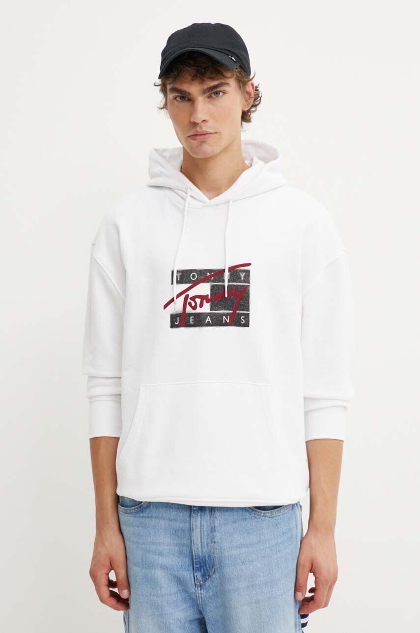 

Хлопковая толстовка Tommy Jeans, белый