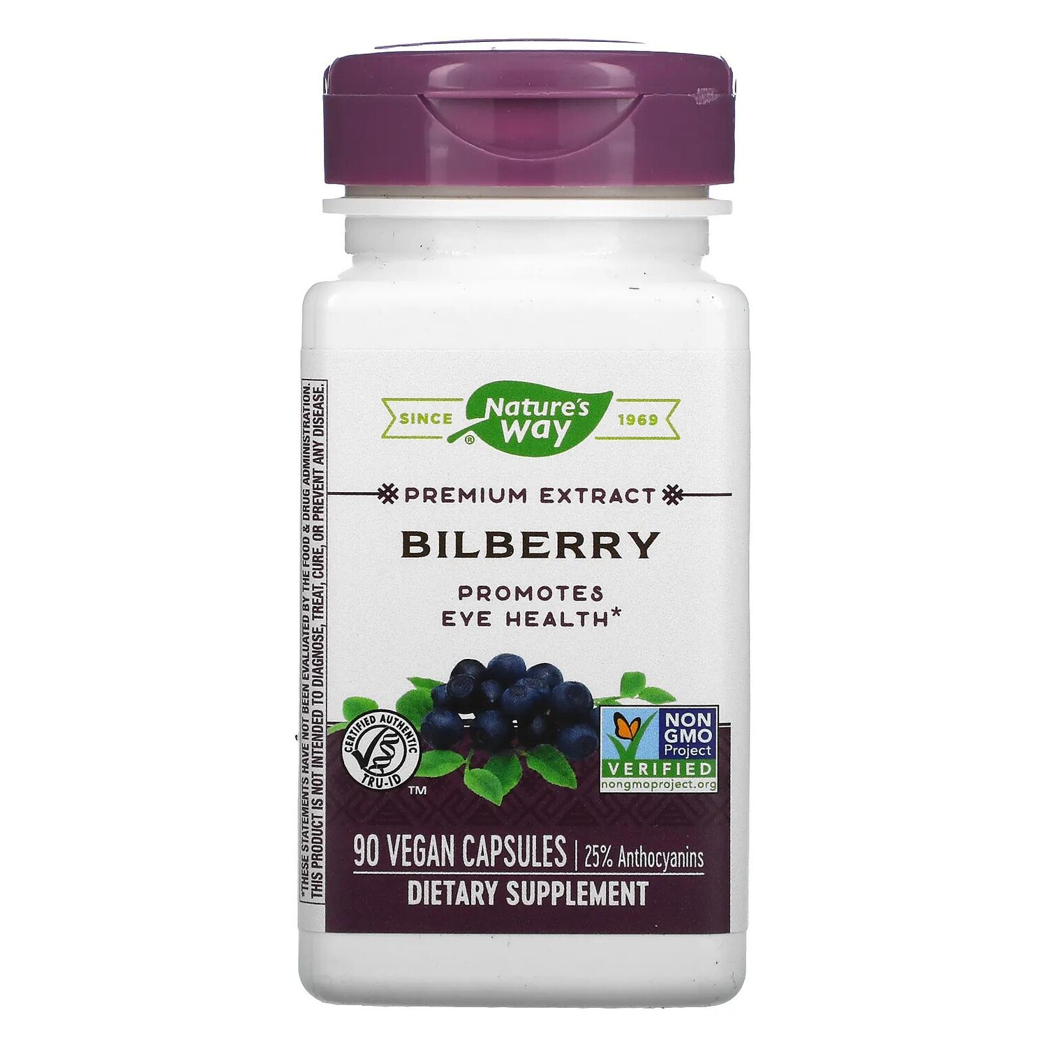 

Nature's Way Черника cтандартизованная 90 вегетарианских капсул