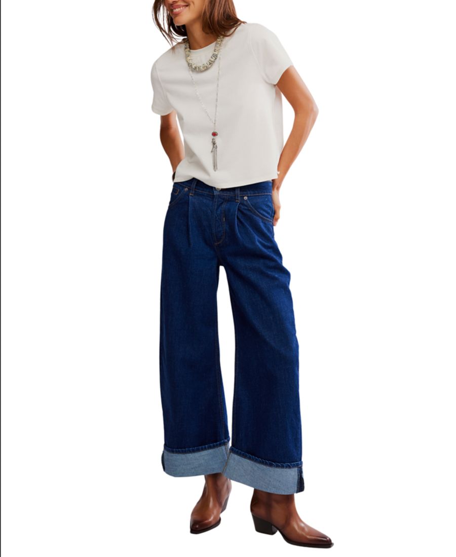 

Женские джинсы Alia с широкими штанинами Free People, Hawthorne