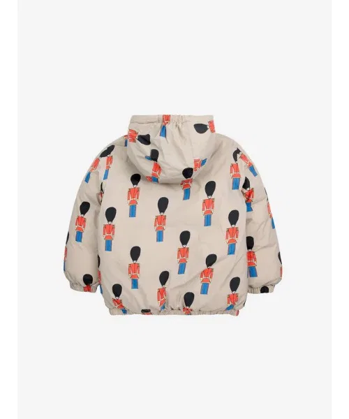 Куртка Little Tin Soldiers all over anorak из переработанного полиамида, светло-коричневая — фото 4