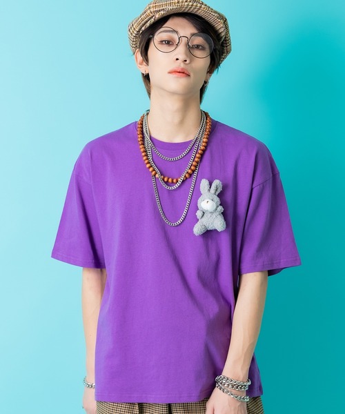 

Футболка, крой оверсайз, бренд TEDDY ankoROCK, цвет фиолетовый