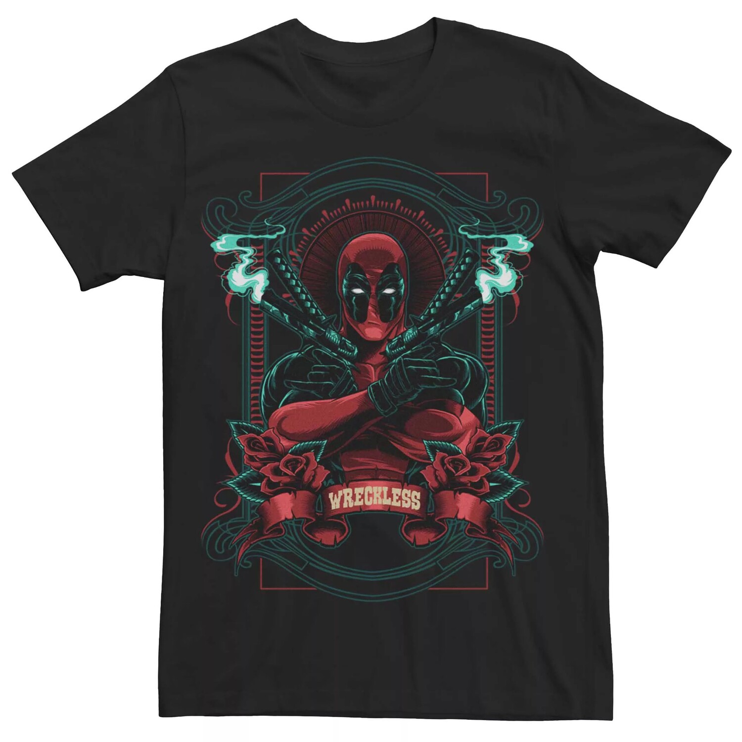 

Мужская футболка с плакатом Marvel Deadpool Wreckless Licensed Character