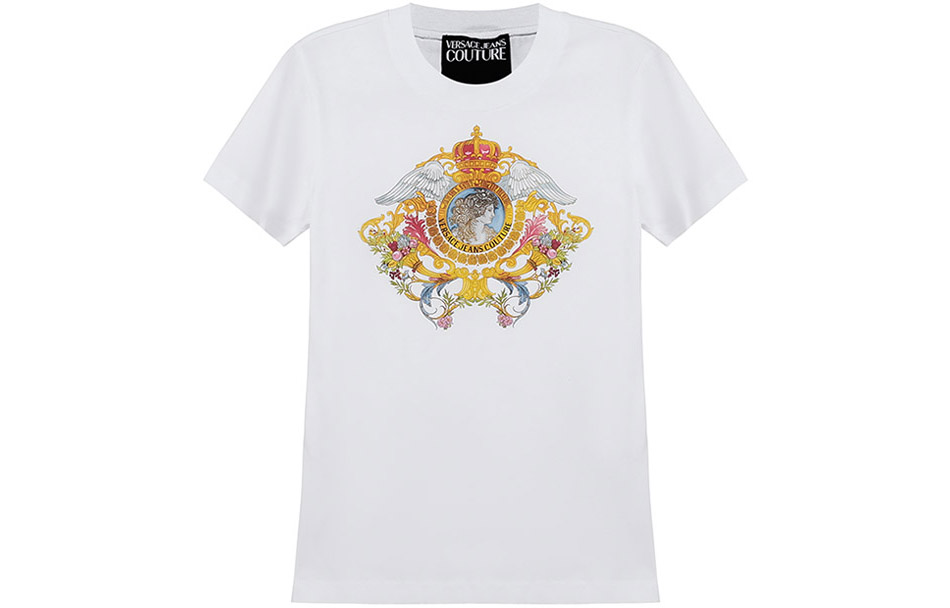 

VERSACE JEANS COUTURE Футболка женская белая, Белый, VERSACE JEANS COUTURE Футболка женская белая