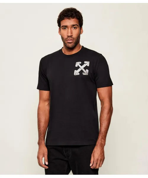 

Футболка с надписью «Metal Off» Off White, черный