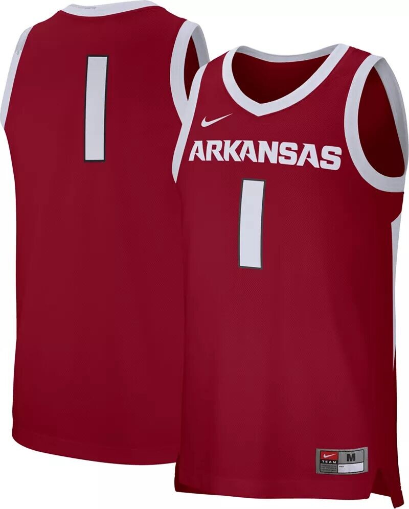 

Мужская баскетбольная майка Nike Arkansas Razorbacks #1 Cardinal Replica