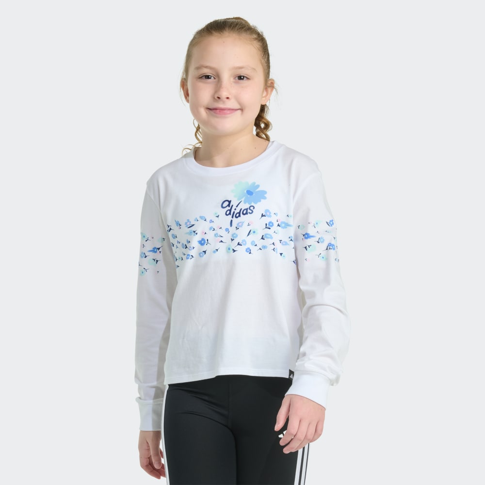 

Футболка Adidas Long Sleeve Regular Fit Tee, белый