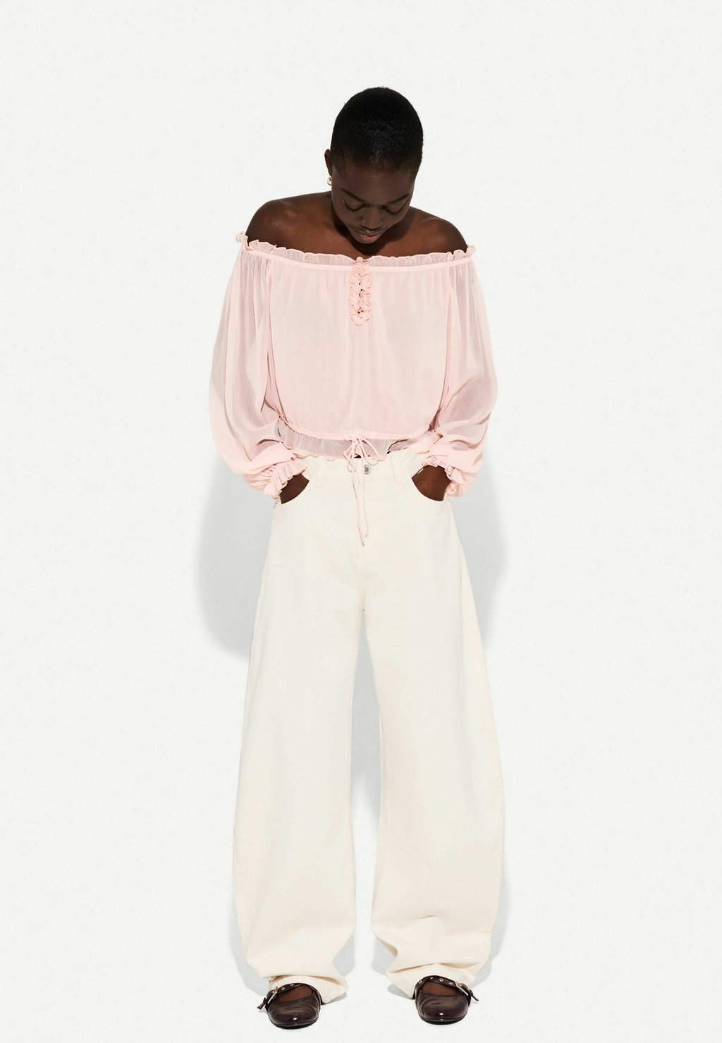 

Блуза Bershka, розовый