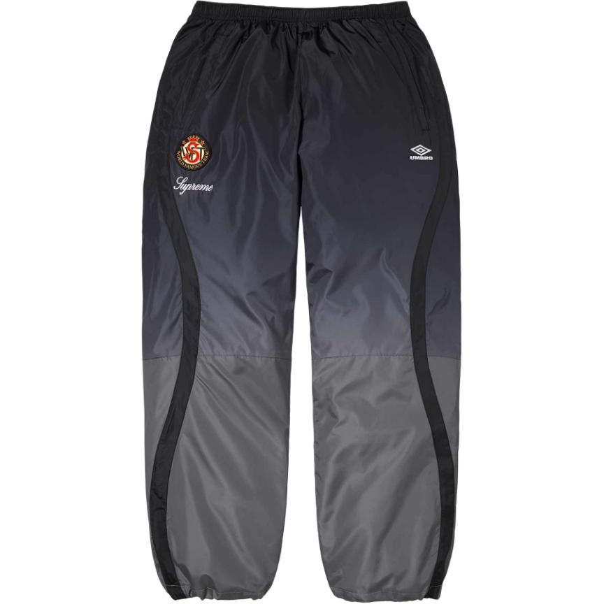 Umbro Collaboration FW25 WEEK8 Градиентные спортивные штаны вязаные свитшот-брюки unisex Supreme, розовый — фото 4