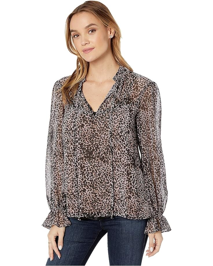 

Топ Nanette Lepore Breezy Cheetah Top, цвет Blush Multi