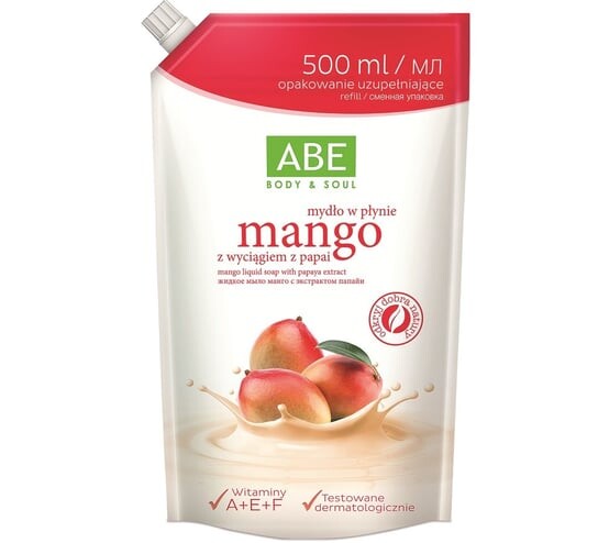 

Жидкое мыло ABE Mango, пакетик 500мл., LUDWIK