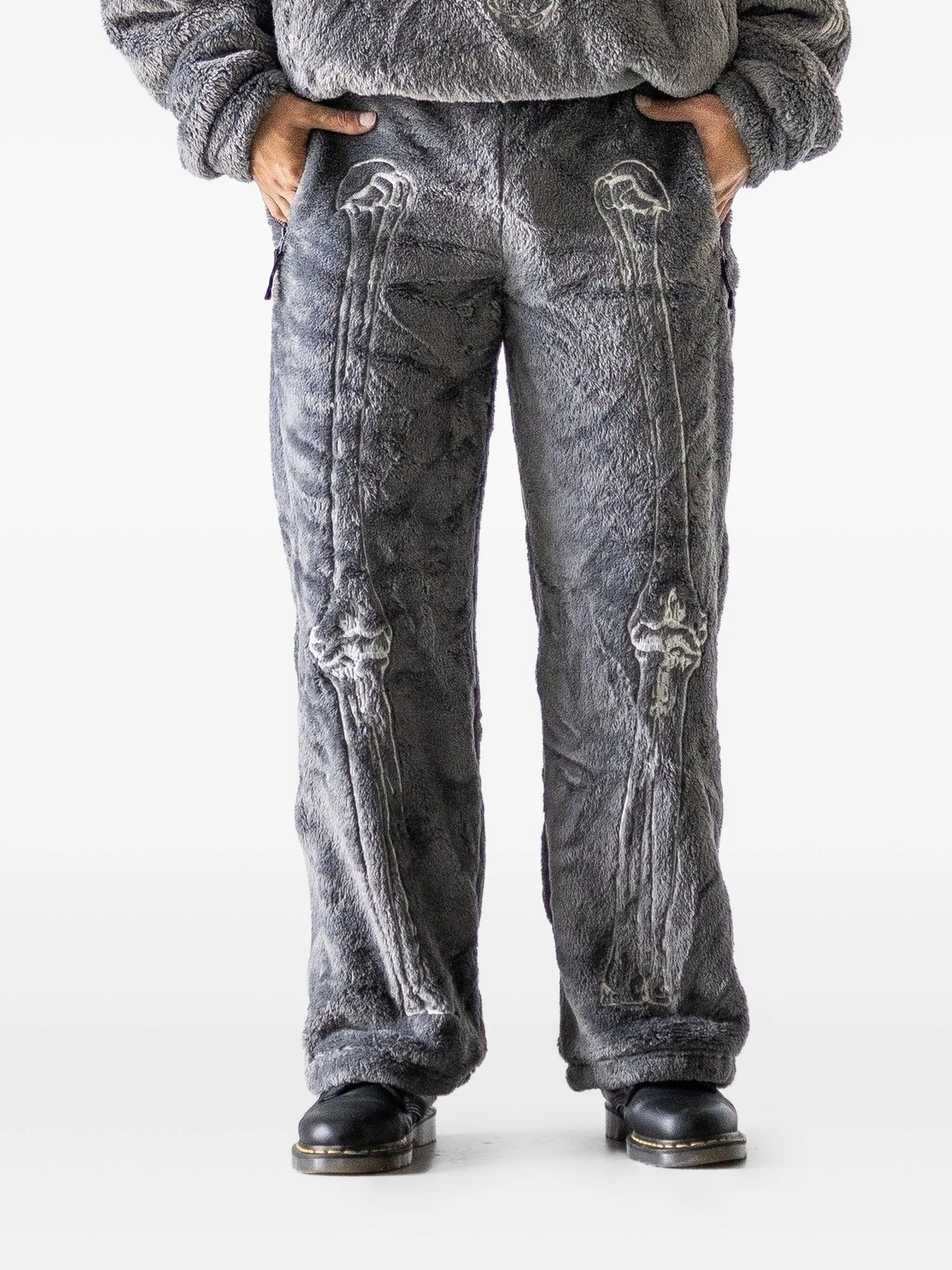 

Брюки с молниями Doublet, серый