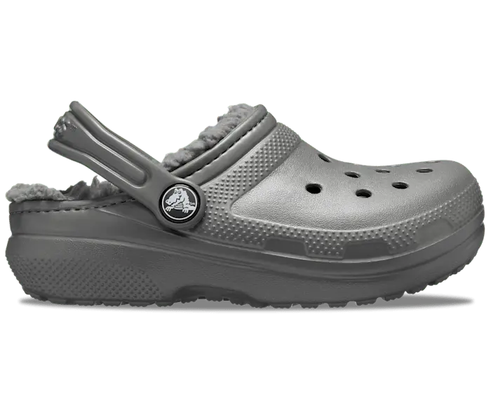 

Классические сабо на подкладке Crocs детские, цвет Slate Grey/Smoke