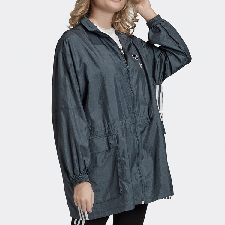 Куртка женская синий Adidas Originals — фото 4