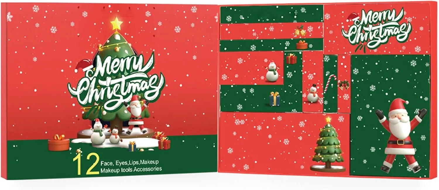 Набор косметики Adven Calendar Midieobe на 12 дней, разноцветный — фото 4