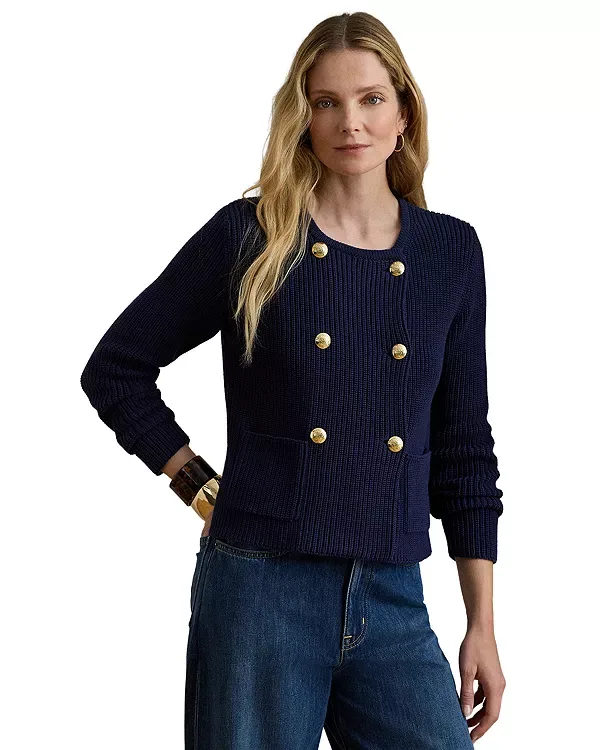Кардиган с круглым вырезом Ralph Lauren, Navy