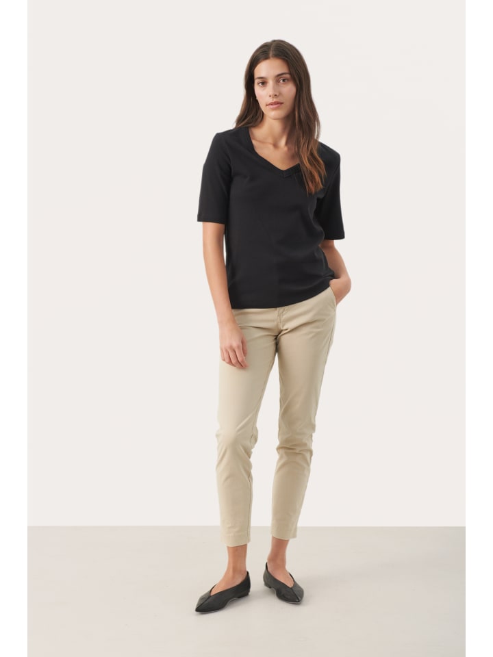 

Футболка RatansaPW, прямого кроя, черного цвета PART TWO