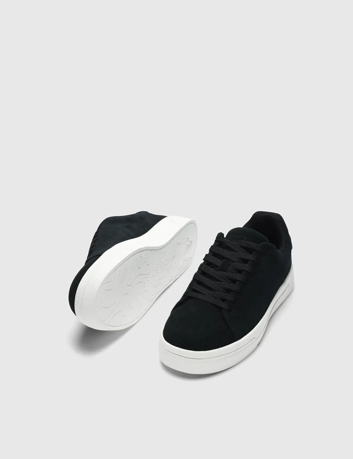 Мужские массивные замшевые кроссовки Slhdavid Chunky Suede Trainers 2.0 Noos Selected Men, черный — фото 4