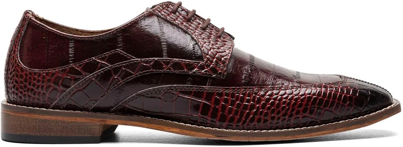 Мужские оксфорды Stacy Adams Trubiano Moc Toe, Burgundy — фото 3