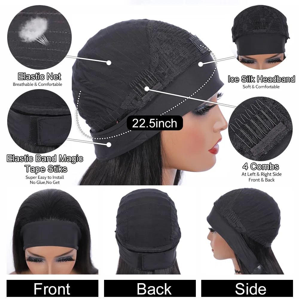 Женский парик из натуральных волос с повязкой «Body Wave» Yayahair — фото 4