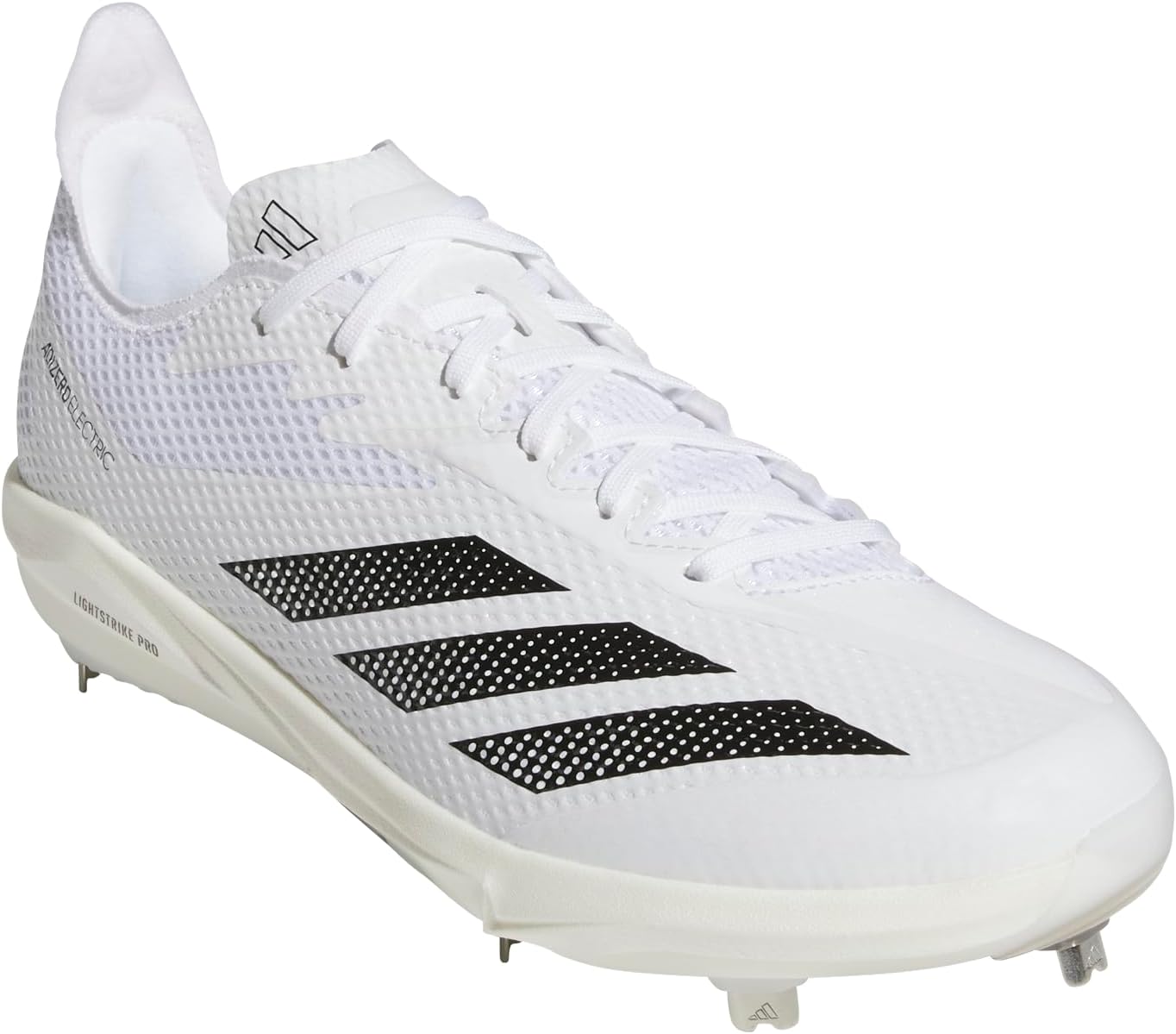 Мужские бейсбольные кроссовки Adidas Adizero Electric 2.0, белый/черный — фото 2
